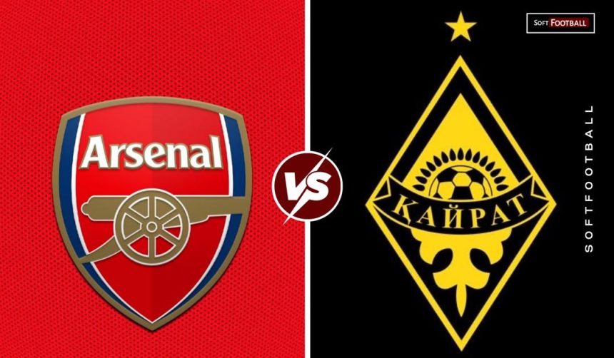 Arsenal vs Kairat. (photo credit: softfootball media)