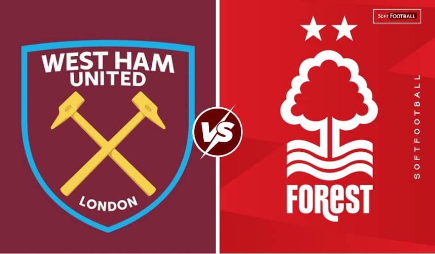 westham united vs Nottingham forest. (photo credit: softfootball media)