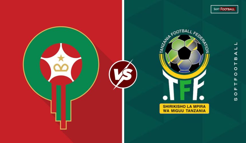Morocco vs Tanzania. (Photo credit: Softfootball media)