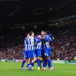 Brighton players celebrate after scoring (Photo Credit: Brighton via X)