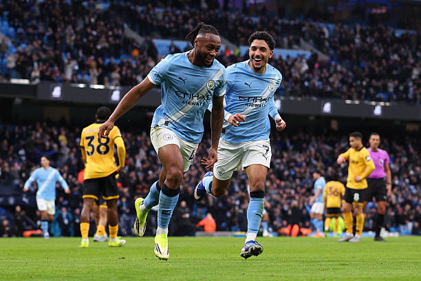 Antonnie Semenyo and Omar Marmoush Celebrates after scoring (Photo Credit: Manchester City via X)