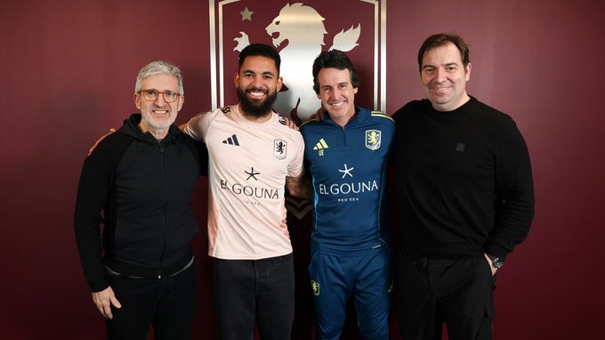 Aston Villa announce Douglas Luiz loan (Photo Credit: Aston Villa Media)