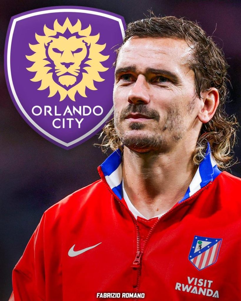 Orlando City advance in talks to sign Antoine Griezmann - Photo credit: Fabrizio Romano via x