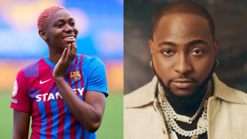 Asisat Oshoala and Davido - Photo Credit : Notjustok