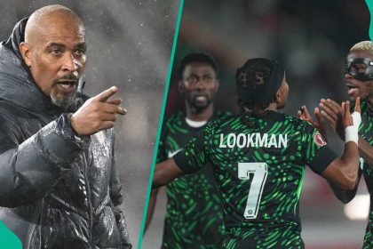 Eric Chelle, Victor Osimhen and Ademola Lookman - Photo Credit : Legit.ng