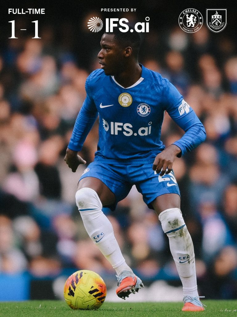 Chelsea F.C. 1–1 draw against Burnley F.C - Photo Credit : Chelsea, X