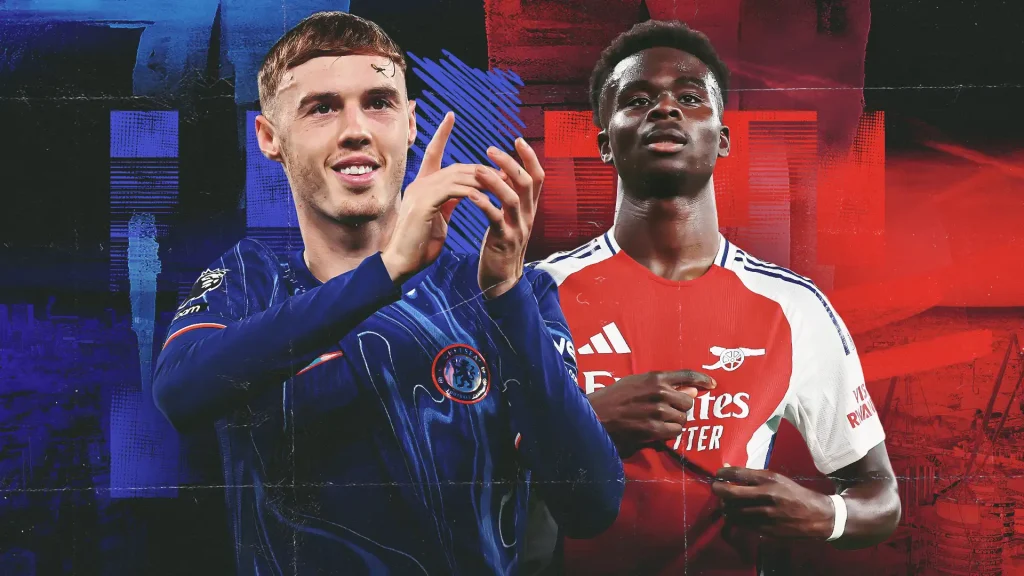Cole Palmer and Bukayo Saka - Photo Credit : Goal