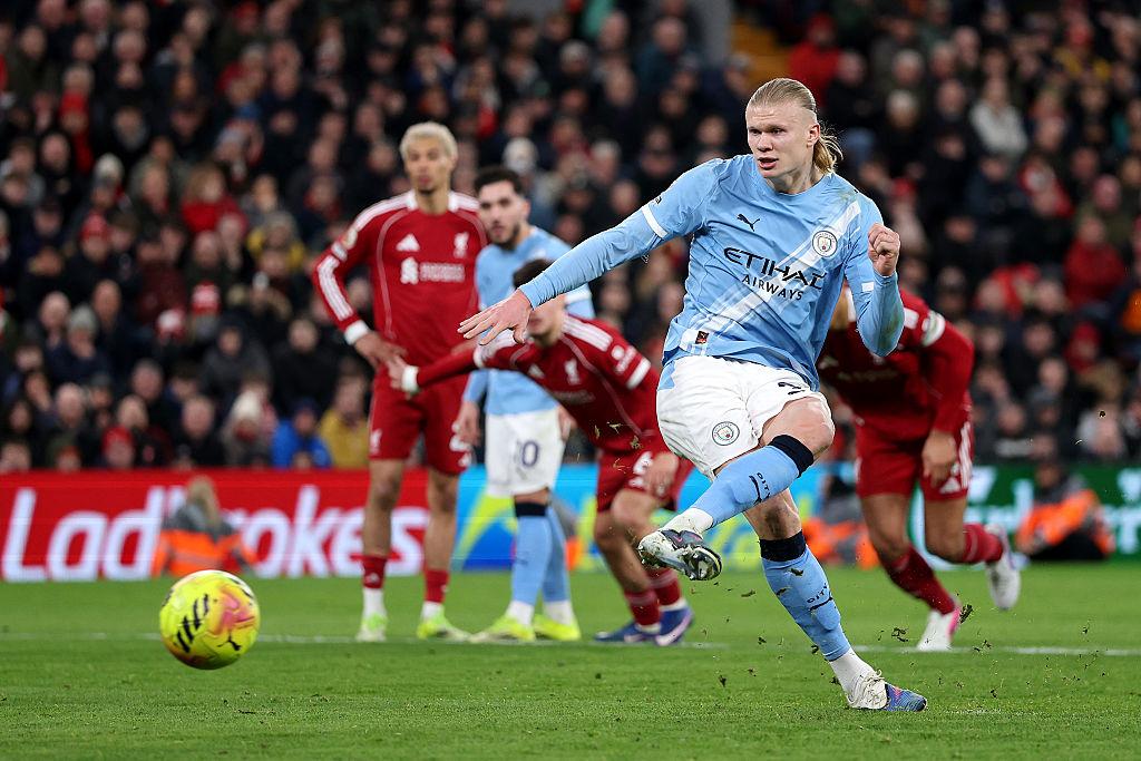 Erling haaland. (photo credit: [premier league media)