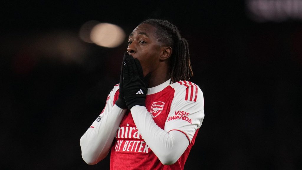 Eberechi Eze Shocked while representing arsenal - Photo Credit : Football365