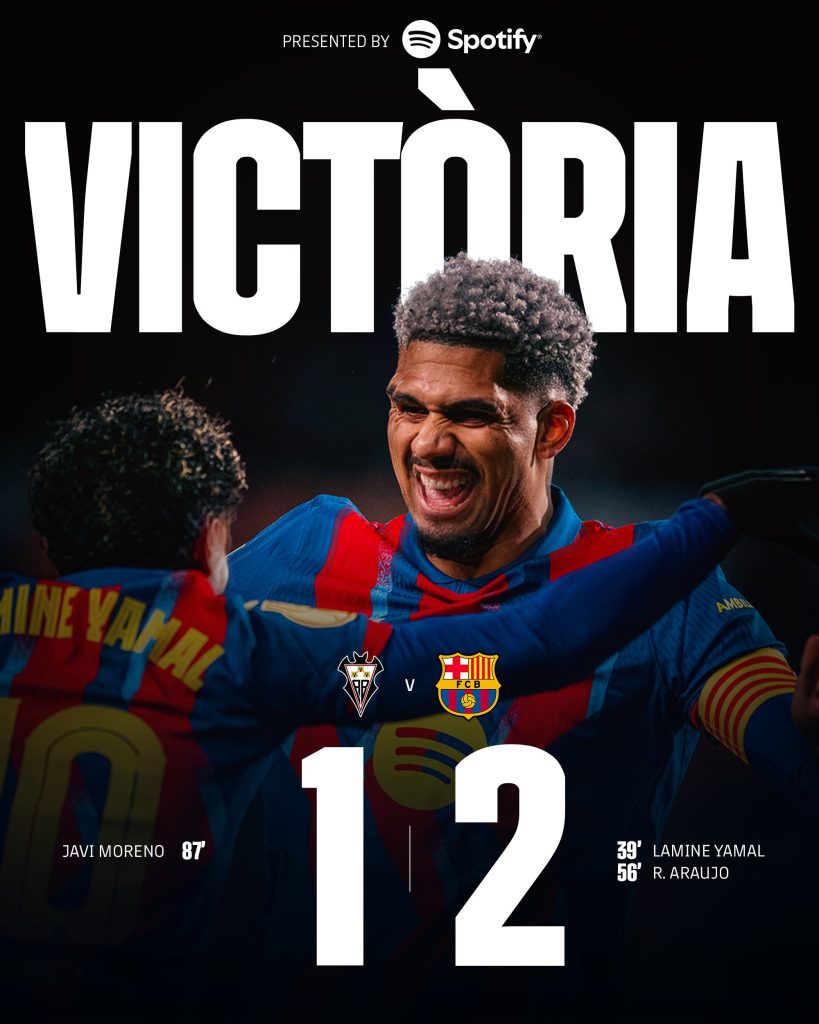 Albacete vs Barcelona (Photo Credit: Barcelona via X)