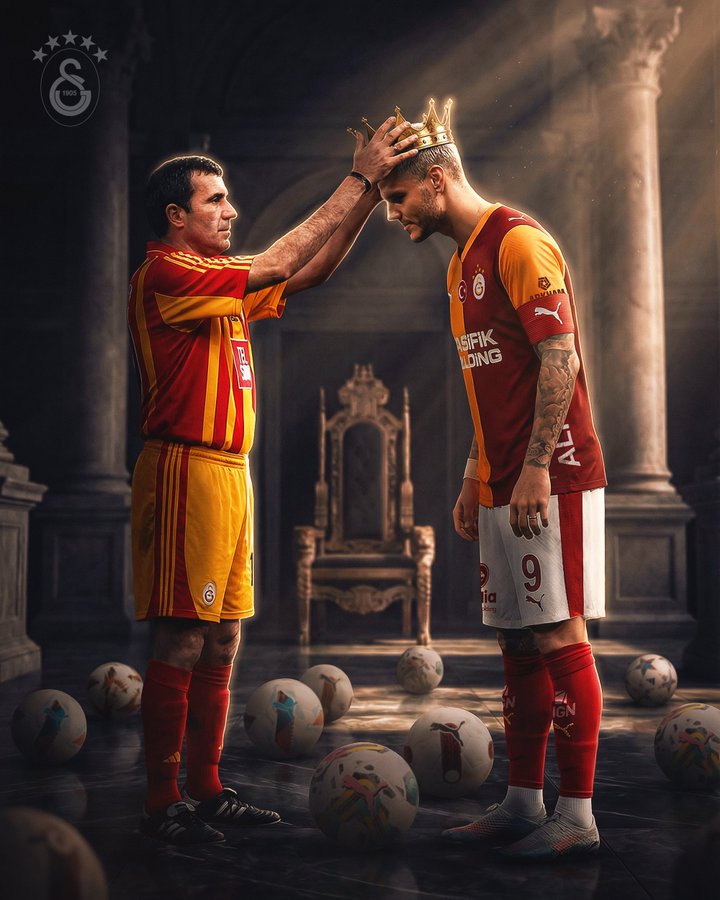 𝐂𝐀𝐏𝐓𝐀𝐈𝐍 Mauro Icardi. (PHOTO CREDIT: GALATASARAY VIA X)