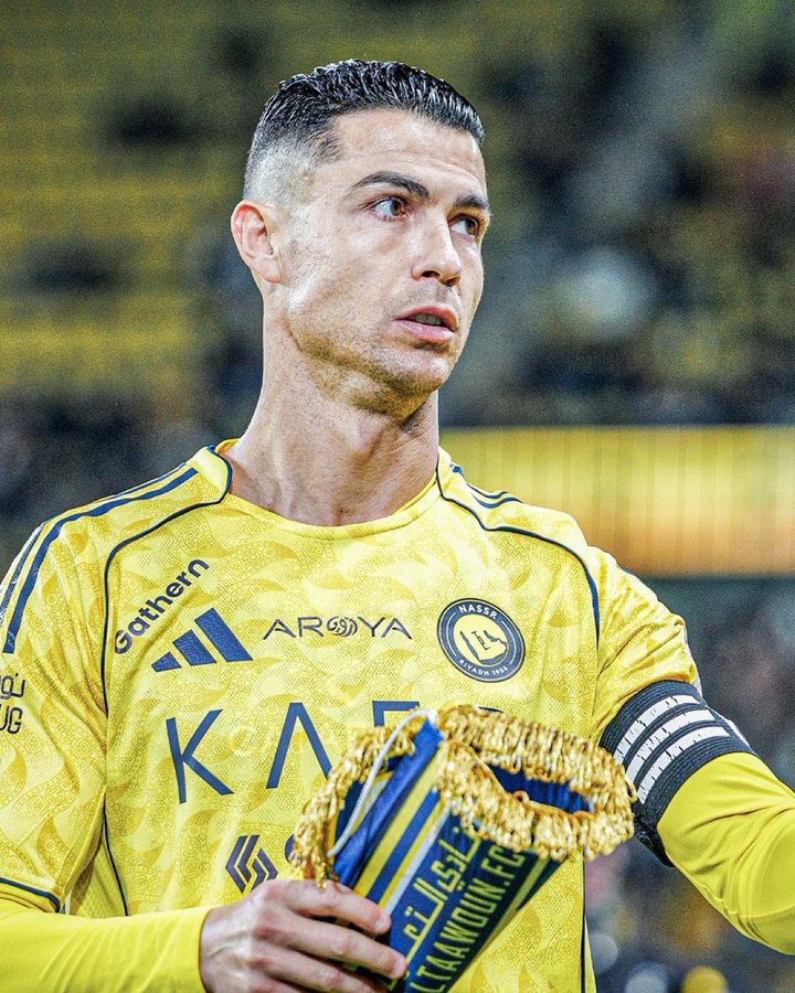 Cristiano ronaldo. (photo credit: Fabrizo romano via x )