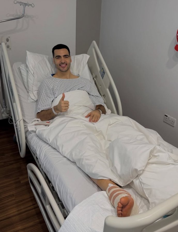 Mikel Merino undergoes surgery. (photo credit:jFabrizo romano via x )