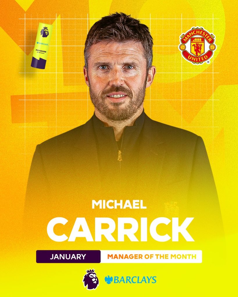 Michael Carrick-Photo Credit: Premier League via x