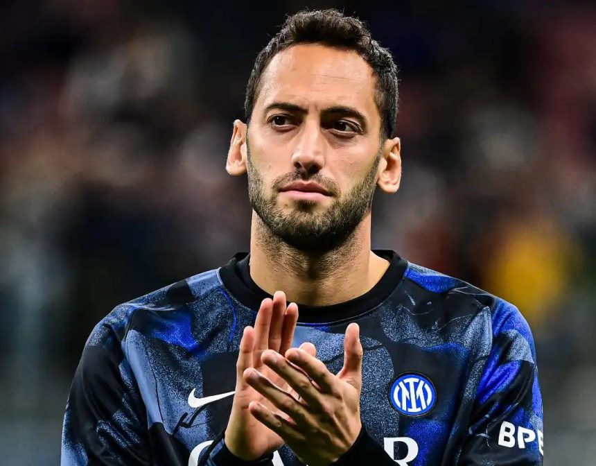 Hakan Çalhanoglu. (photo credit: fabrizo romano via x)