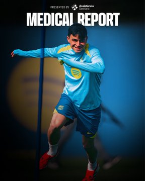 Pedri medical reports: Photo credit - Barcelona via x