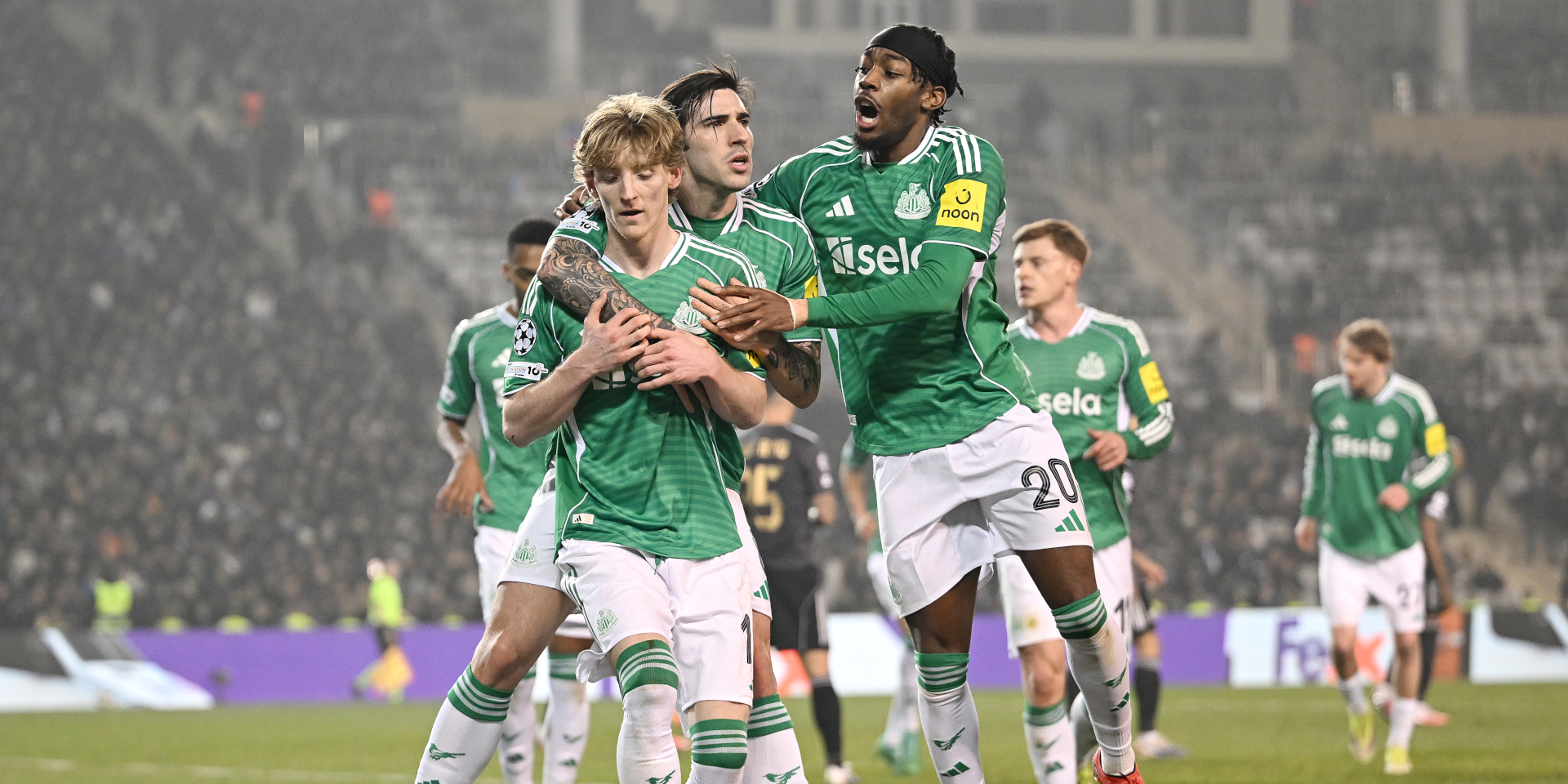 Newcastle Crush Qarabag 6:1 as Anthony Gordon Hits Four - Photo Credit : Supersports