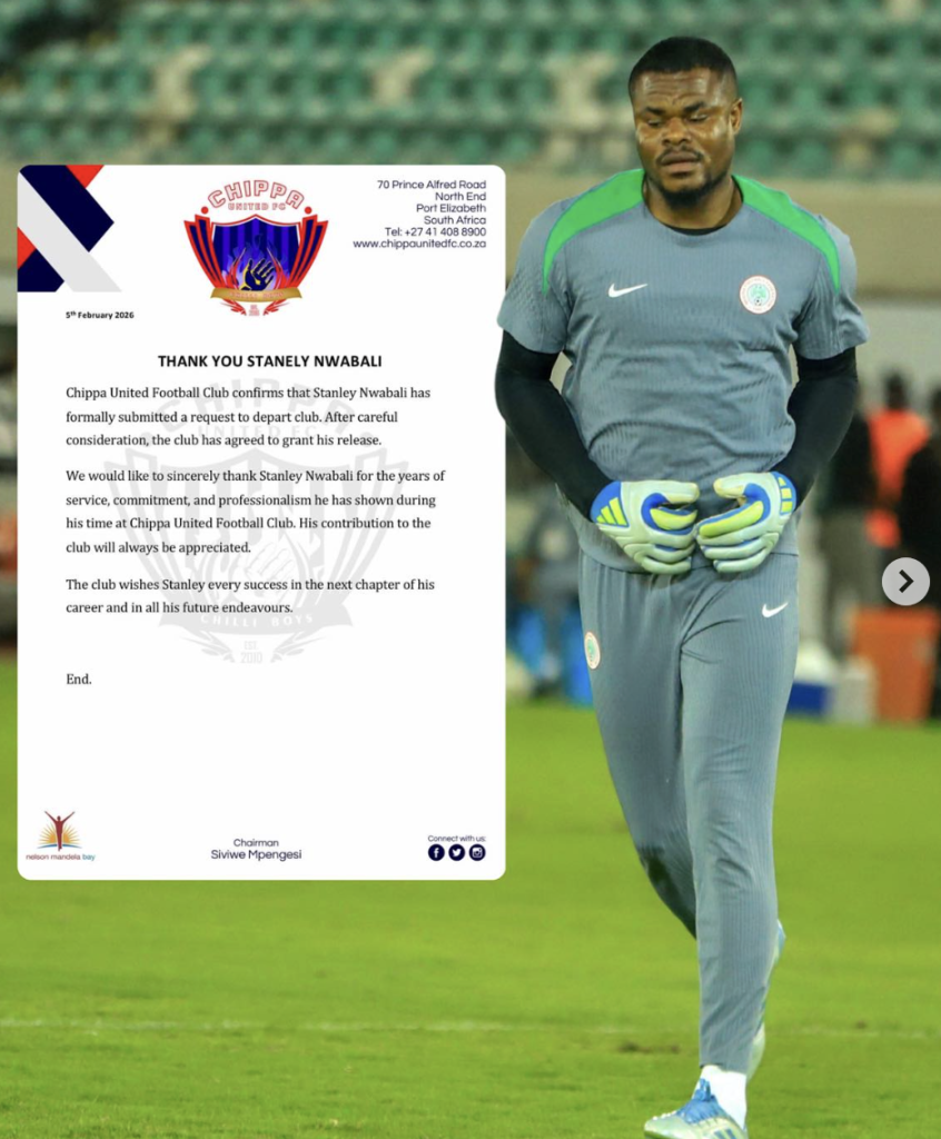 Stanley Nwabali Leaves Chippa United by Mutual Agreement - Photo Credit : Softfootball Media