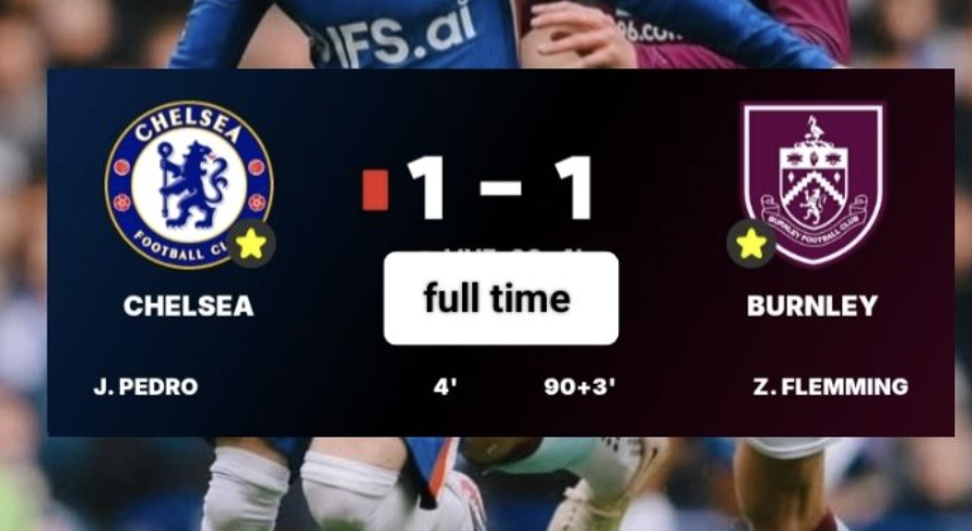 Chelsea F.C. 1–1 draw against Burnley F.C - Photo Credit : Softfootball Media