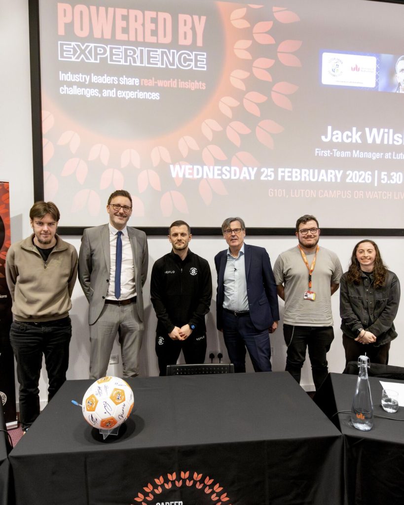 University of Bedfordshire Hosts Jack Wilshere for ‘Powered by Experience’ Lecture Series - Photo Credit : Bedford University, Linkedin