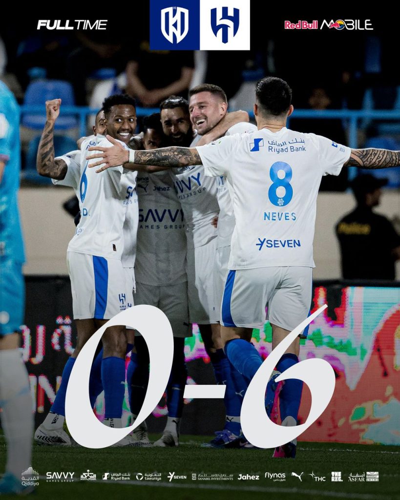 Al Hilal Vs Al Okhdood (Photo Credit: Al Hilal Via X)
