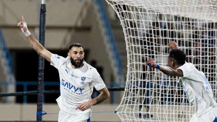 Benzema Celebrating (Photo Credit: Al Hilal Via X)
