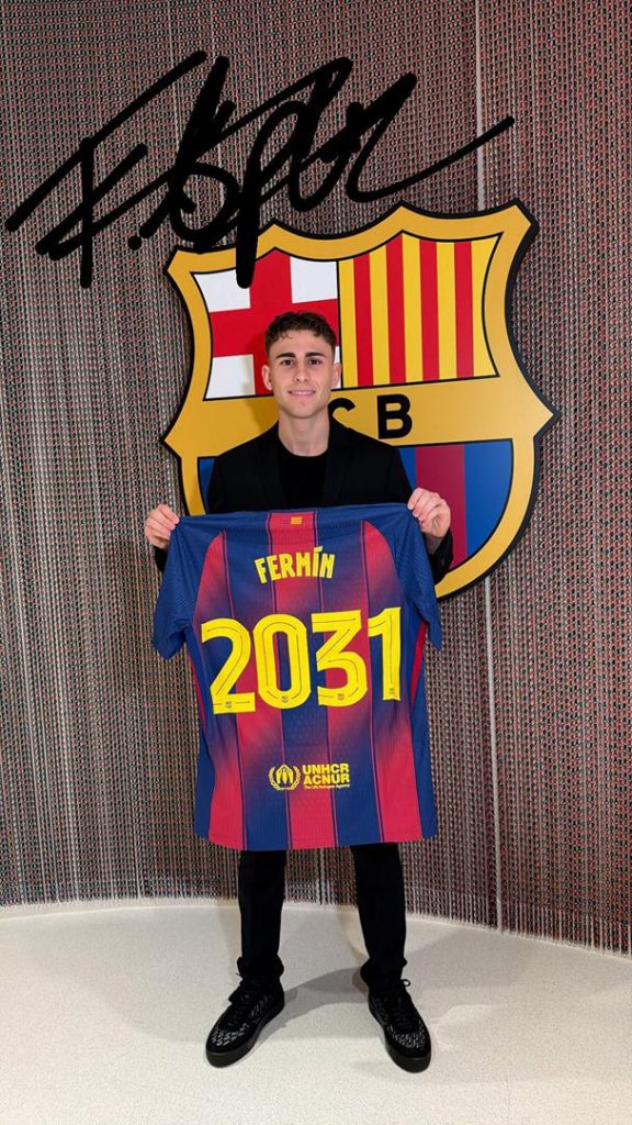 Fermín López (Photo Credit: Barcelona Via X)