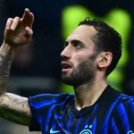 Hakan Çalhanoglu. (photo credit: fabrizo romano via x)