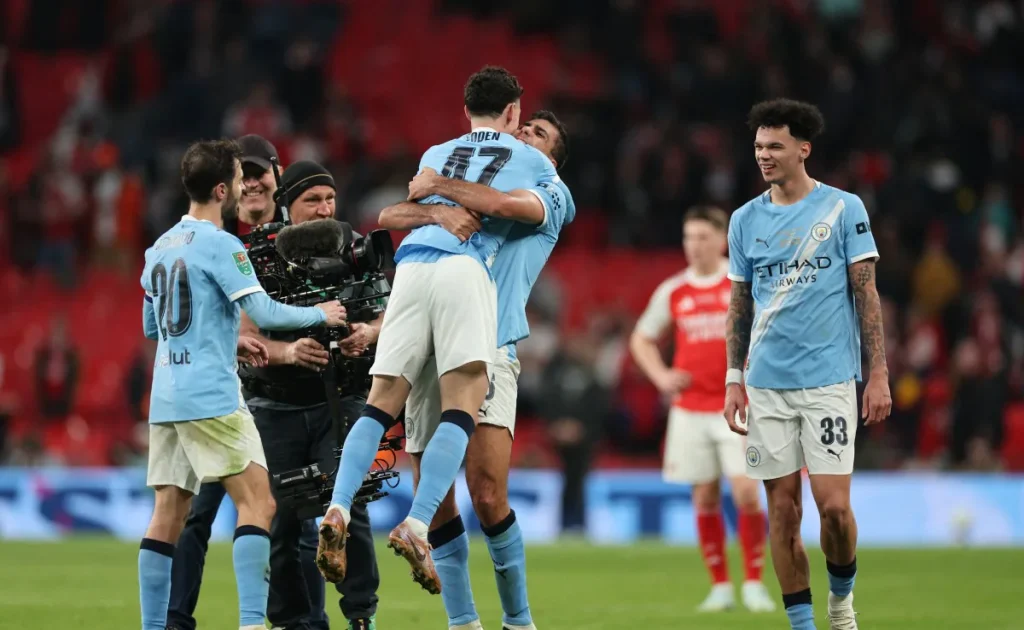 Manchester city 2-0 arsenal. (photo credit: manchester city media)