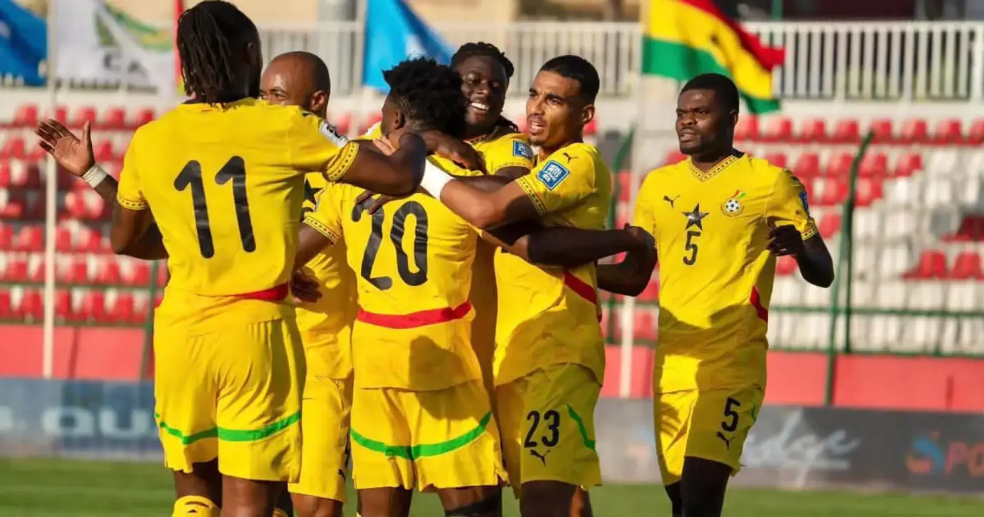 Ghana national football squad. (photo credit: tribune media)