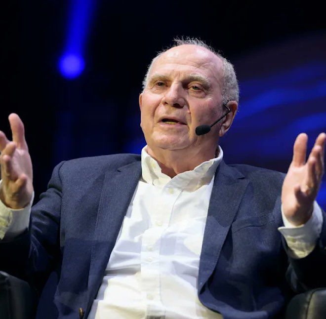 Bayern Munich executive Uli Hoeness (photo credit: Fabrizio Romano via x)