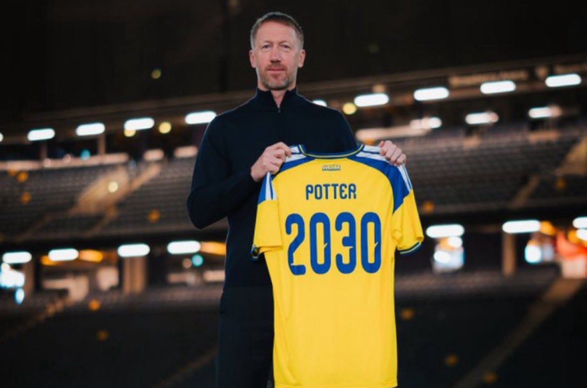 Graham Potter signs new deal as Sweden national team head coach (photo credit: Fabrizio Romano via x)