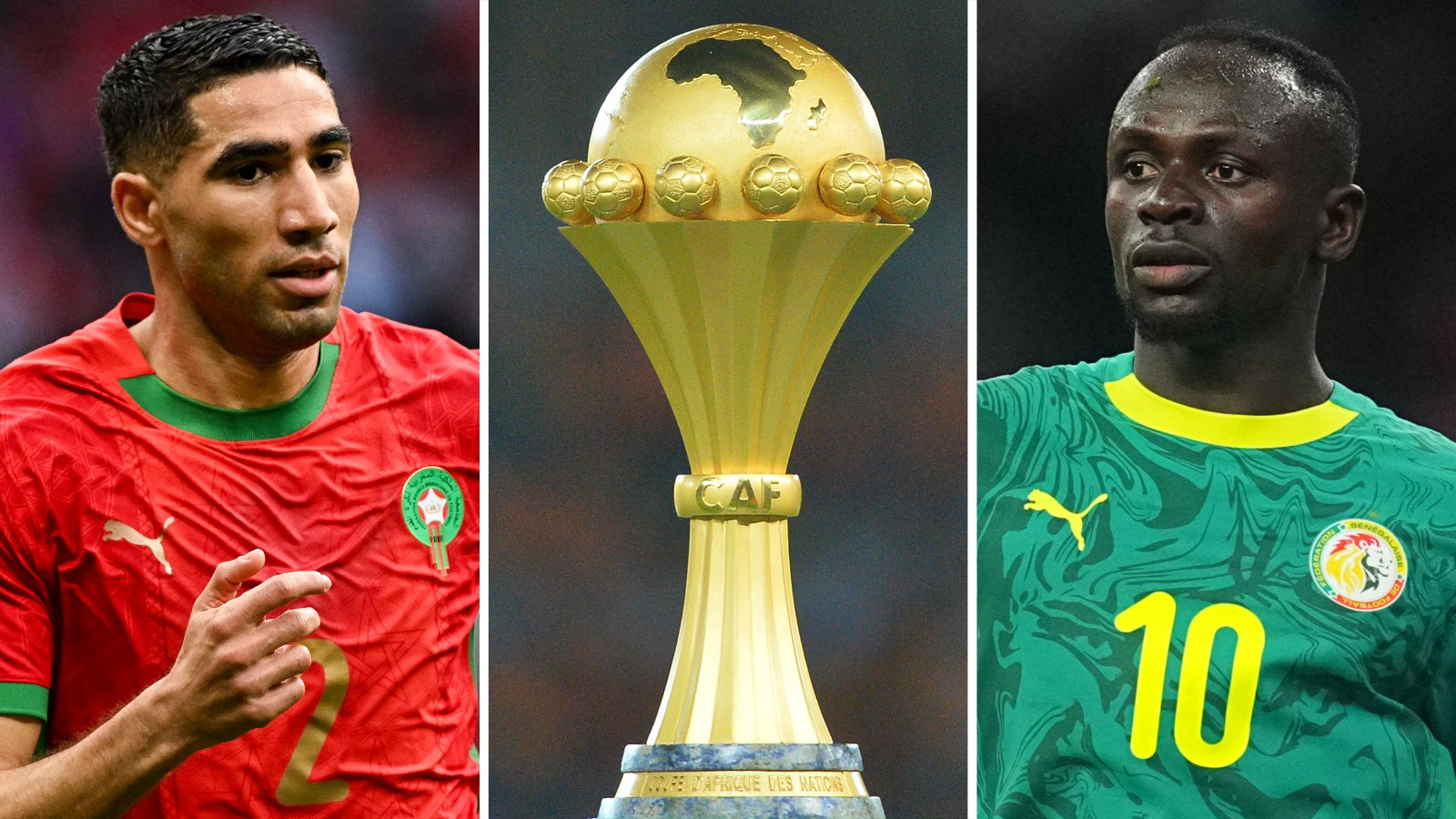 Achraf hakimi, AFCON Trophy and sadio mane - Photo Credit : Softfootball Media