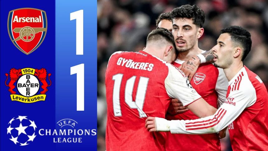 Arsenal were held to a 1–1 draw away to Bayer 04 Leverkusen on Wednesday, March 11, in their UEFA Champions League Round of 16 clash - Photo Credit : Footballia, Youtube