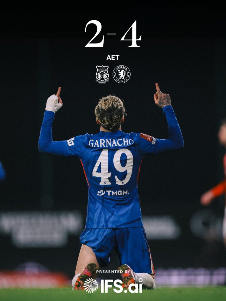 Chelsea Edge Wrexham 4–2 in FA Cup Thriller Despite Unconvincing Performance - Photo Credit : Chelsea, X