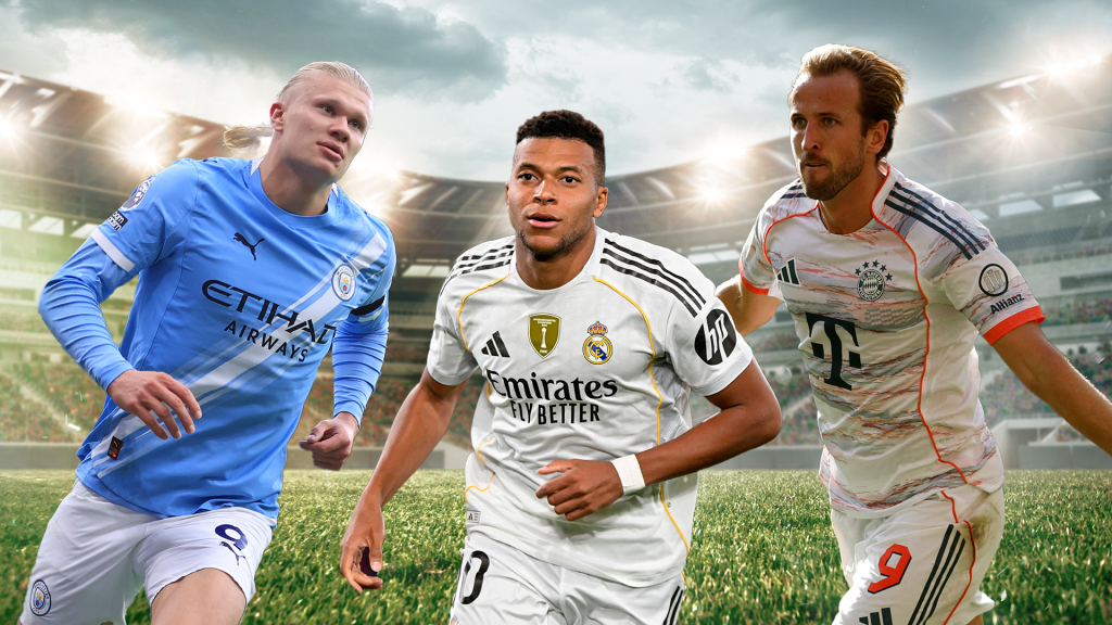 Erling Haaland, Harry Kane, and Kylian Mbappé - Photo Credit : Beinsports