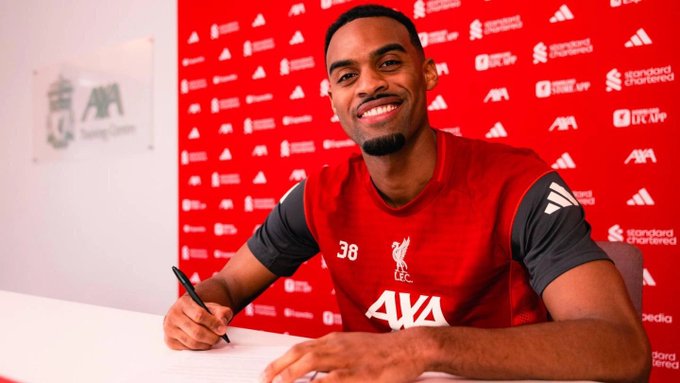 Ryan Gravenberch has signed new long term deal at Liverpool valid until June 2032. (photo credit: fabrizo romano via x)