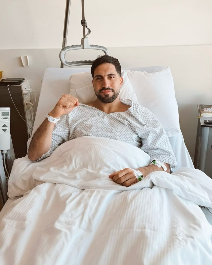 Post Surgery photo of Emre Can - Photo credit: Borussia Dortmund via X