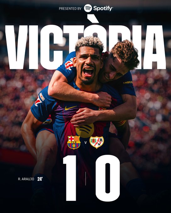 Barcelona beat Rayo Vallecano 1-0 - photo credit: Barcelona media