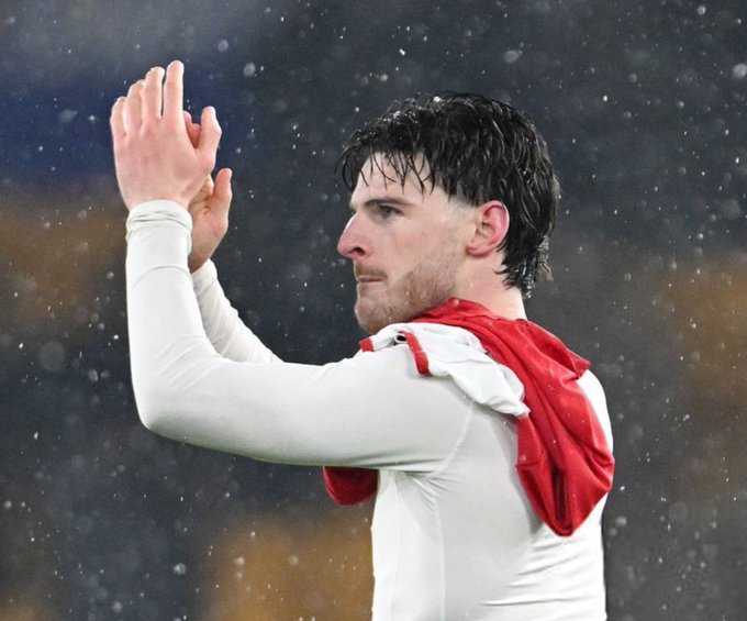 Declan rice. (photo credit: fabrizo romano via x)