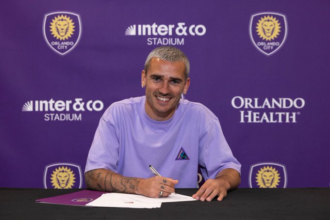 Antoine Griezmann joins Orlando City. (photo credit: fabrizio romano via x)