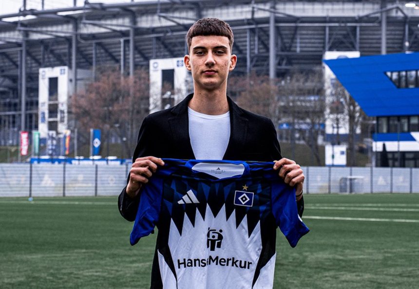 Andrej Vasiljevic joins HSV Hamburg from MTK Budapest- Photo credit: Fabrizio Romano via X