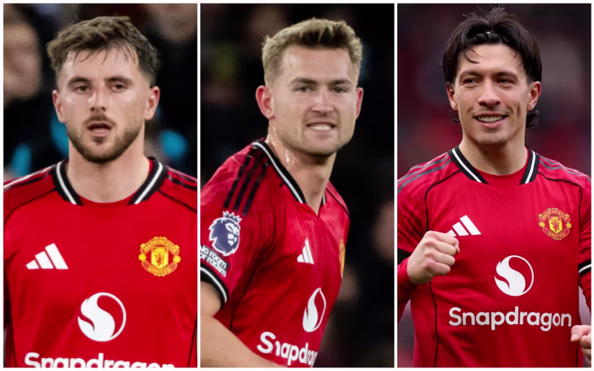 Martínez, De Ligt, and Mount - Photo Credit : The Evening Standard