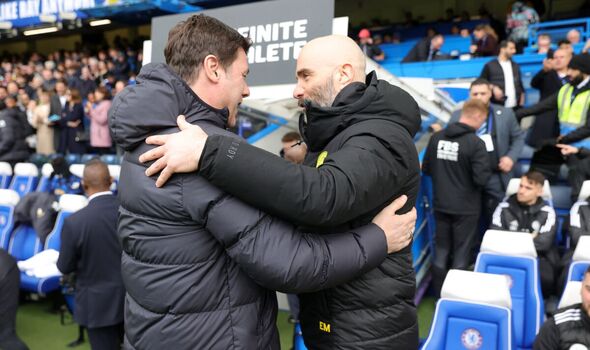 Mauricio Pochettino and Enzo Maresca - Photo Credit : Express.co.uk