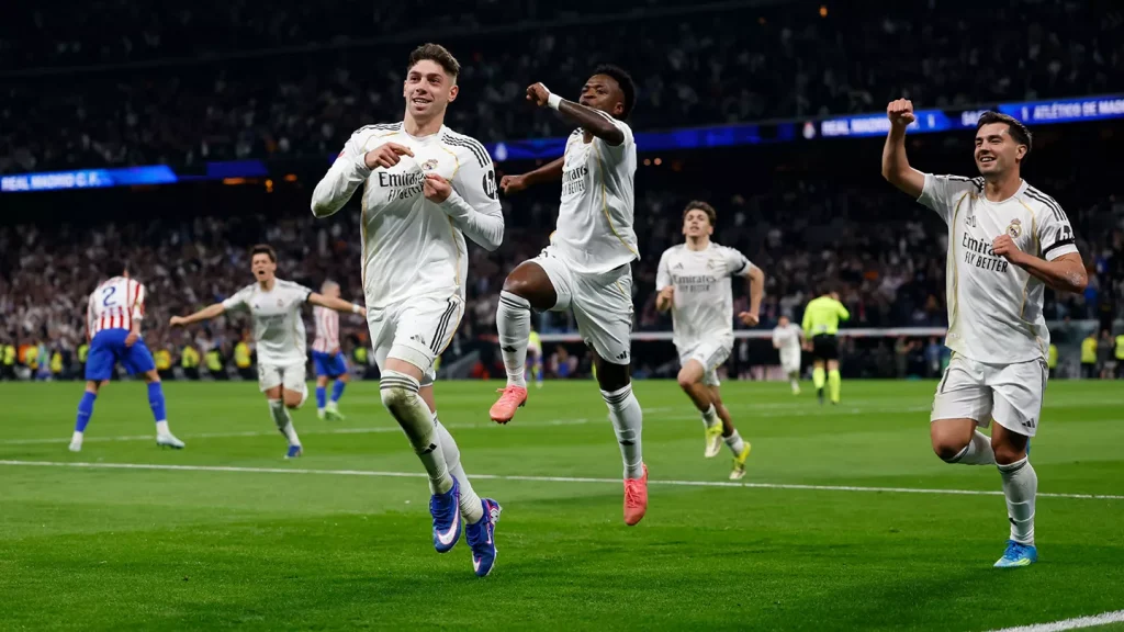Federico Valverde scores in Real Madrid, 3:2 win against Atletico Madrid