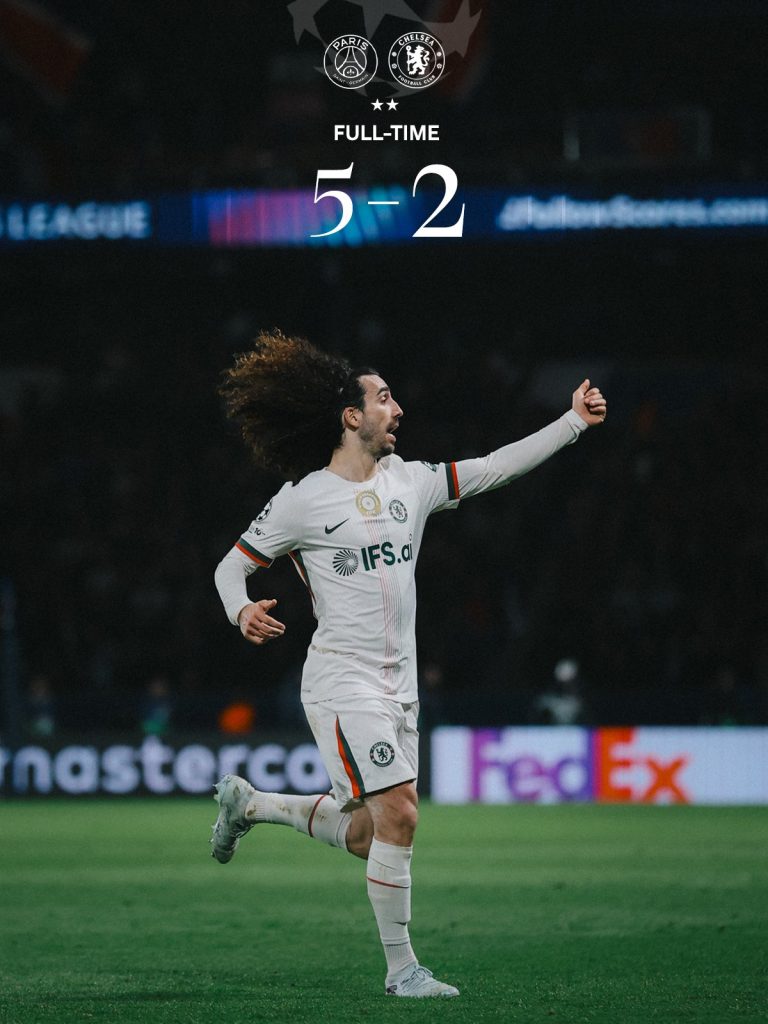 PSG Defeat Chelsea 5–2 as Defensive Errors Cost Blues in Paris - Photo Credit : Chelsea, X