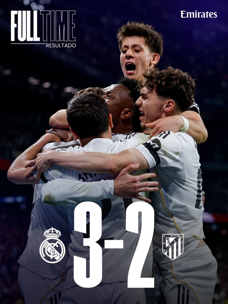 Real Madrid Rally Past Atlético Madrid in Tactical 3–2 Victory - Photo Credit : Real Madrid, X