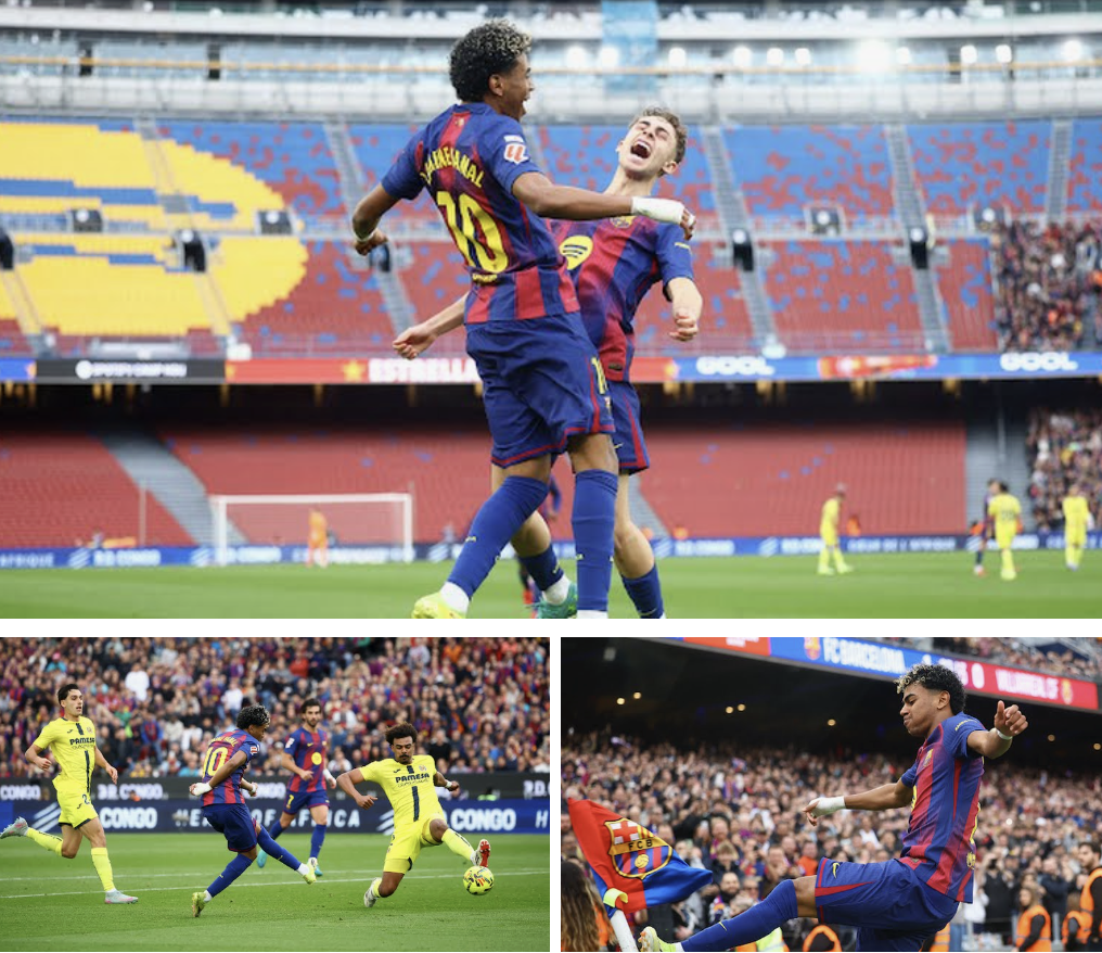 Goal! Lamine Yamal gives Barcelona a 1-0 lead - Photo Credti : Reuters