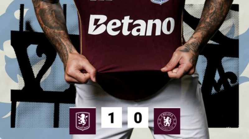 Chelsea Take 2-1 First-Half Lead Over Aston Villa in Crucial Clash - Photo Credit : Softfootball Media