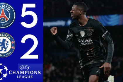 PSG Defeat Chelsea 5–2 as Defensive Errors Cost Blues in Paris - Photo Credit : Softfootball Media